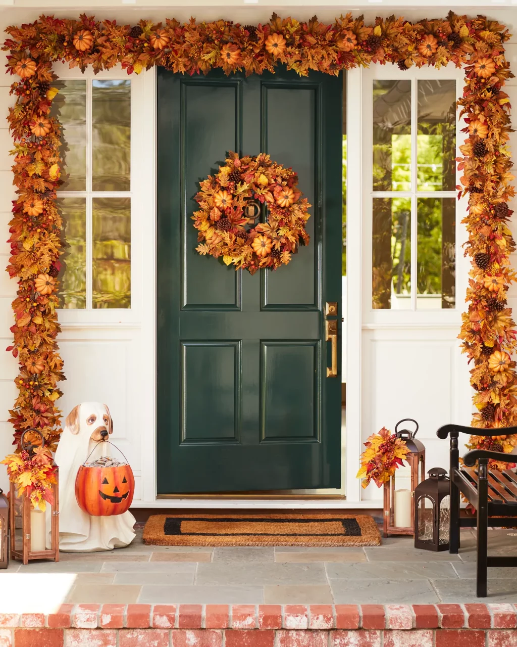 Autumn leaf garland