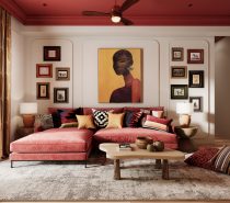 Colorful living room deocr