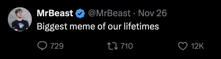 MrBeast lauds Just a chill guy